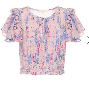 LoveShackFancy Chester Ruffled Top